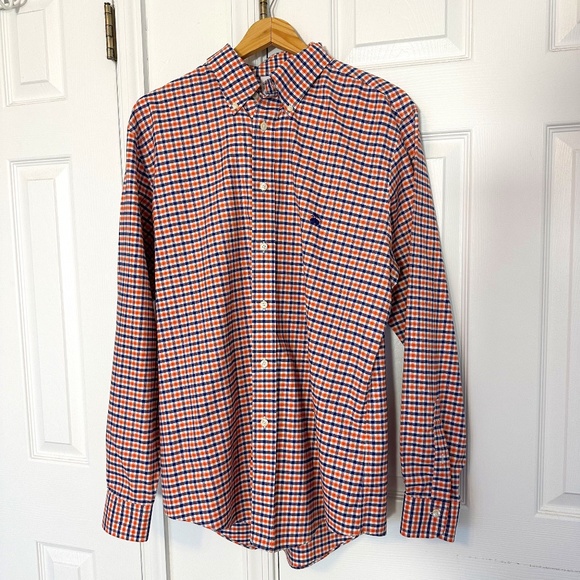 Like new Brooks Brothers Regent Non-Iron Oxford Button-Down Collard Gingham Shir - Picture 1 of 5